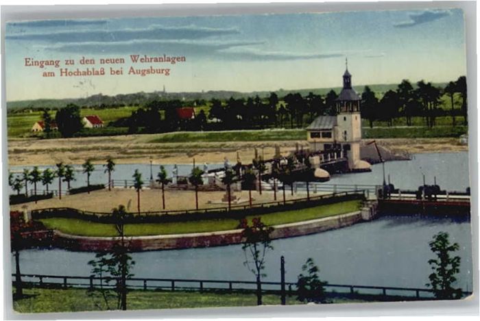 AUGSBURG  CITY Wehranlage Hochablass