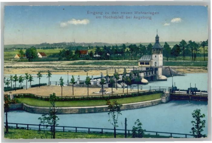 AUGSBURG  CITY Wehranlage Hochablass
