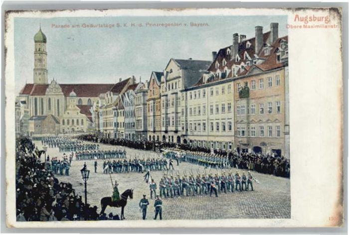 Augsburg Maximiliansstrasse Parade