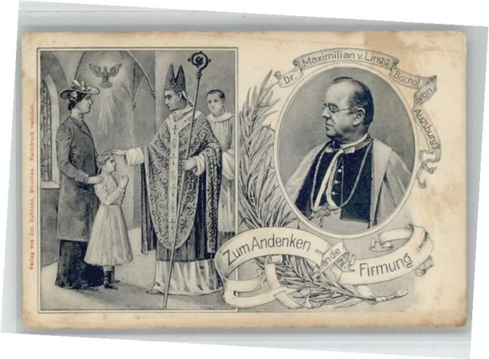 Augsburg Firmung Bischof Dr. Maximilian Lingg