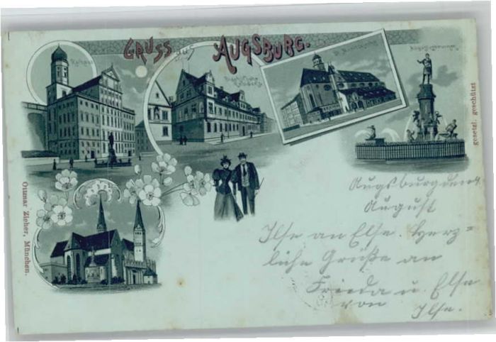 Augsburg Rathaus Residenz St. Moritzkirche Augus