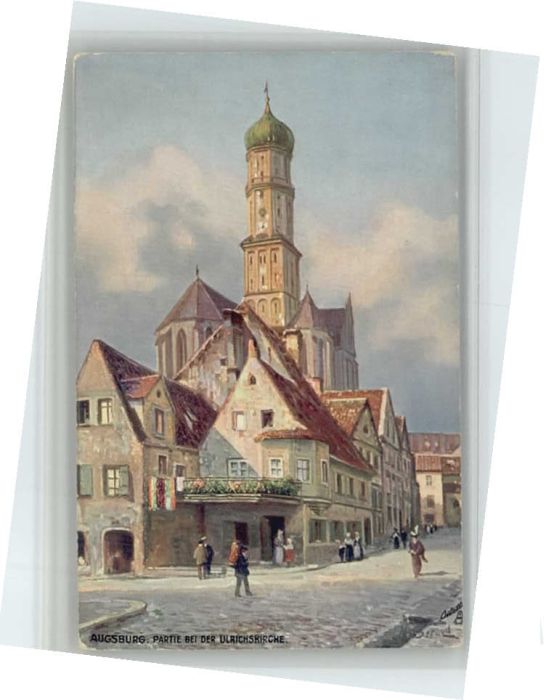 AUGSBURG  CITY Ulrichskirche Kuenstler N. Beraud