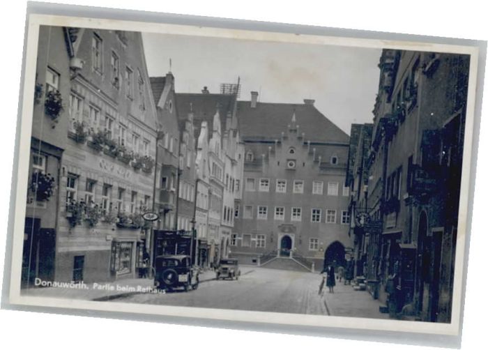 Donauwoerth Bayern Rathaus Cafe Engel