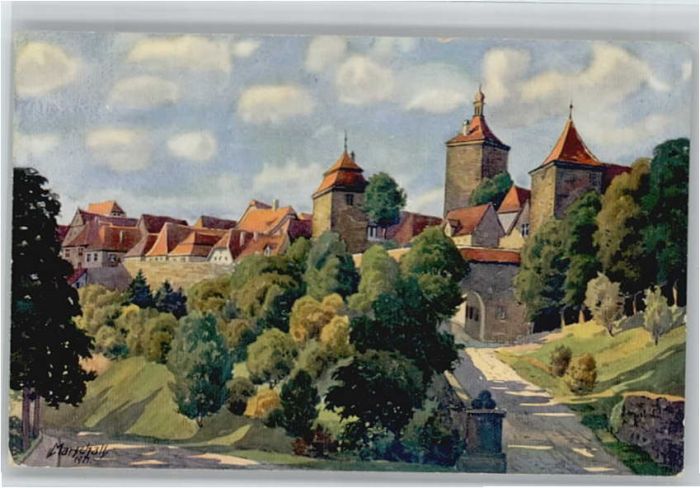 Marschall Vinzenz Rothenburg Tauber Künstler V Marschall