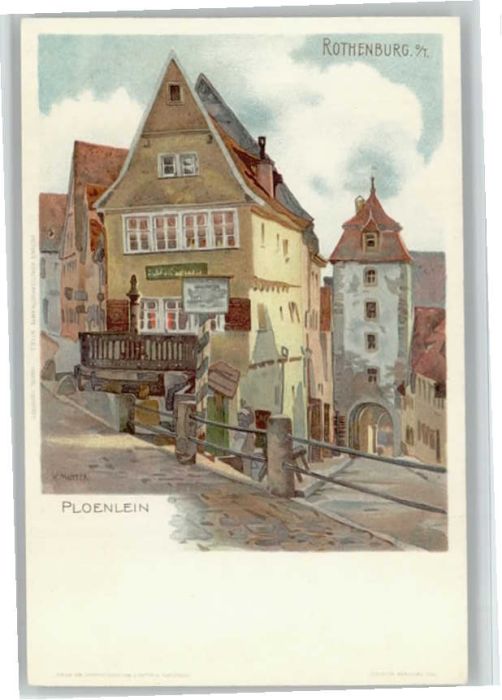 Rothenburg Tauber Plönlein Künstler K Mutter *