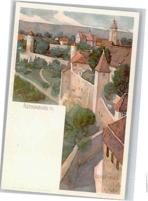 Rothenburg Tauber Künstler K Mutter