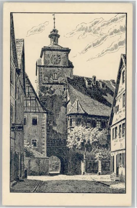 Rothenburg Tauber Weisser Turm