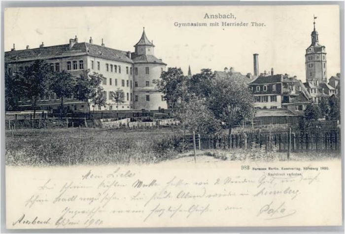 Ansbach Mittelfranken Ansbach Herrieder Tor