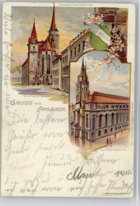 Ansbach Mittelfranken Ansbach St Johanni Kirche Gumbertus Kir