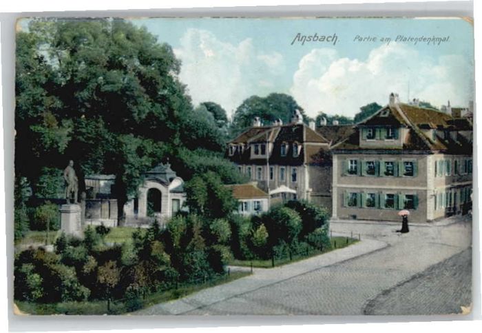 Ansbach Mittelfranken Ansbach Platen Denkmal