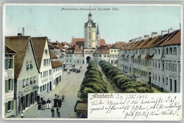 Ansbach Mittelfranken Ansbach Maximilians Strasse Herriederth