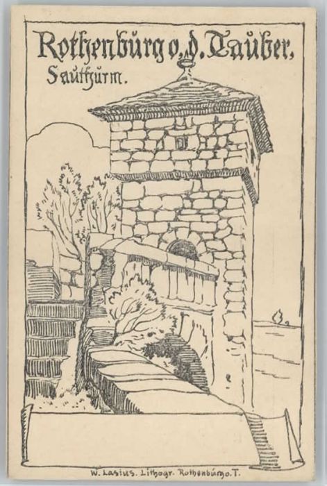 Rothenburg Tauber Künstler W. Lasius