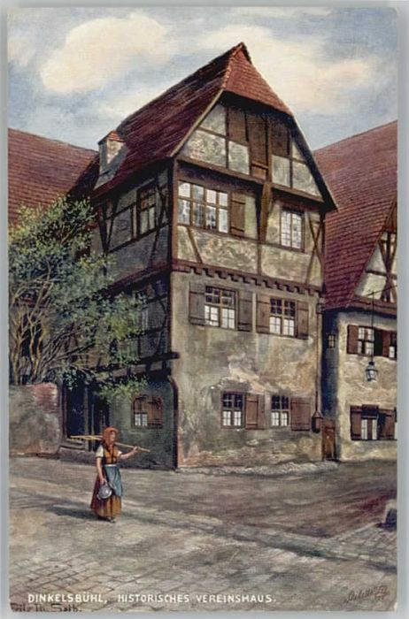 Dinkelsbuehl ünstler Fritz Seib Vereinshaus *