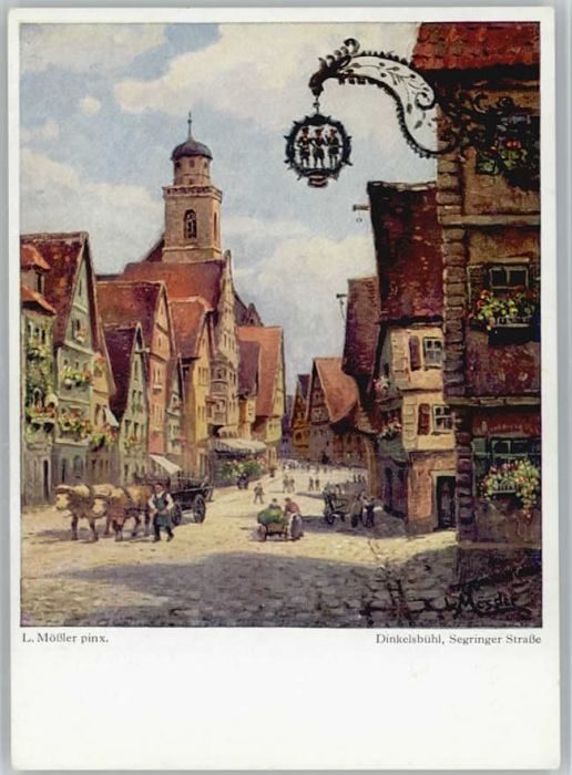 Dinkelsbuehl ünstler L. Mössler Segringer Strasse *