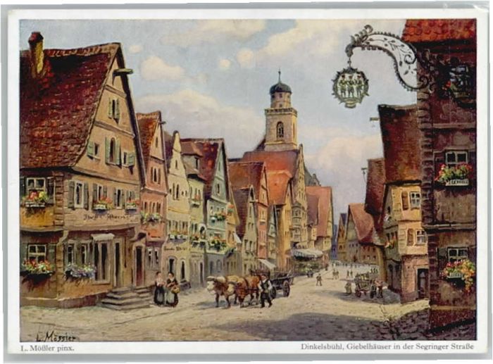Dinkelsbuehl ünstler L. Mössler Segringer Strasse *