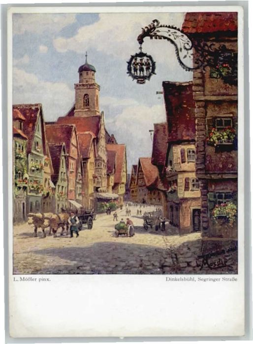 Dinkelsbuehl ünstler L. Mössler Segringer Strasse x