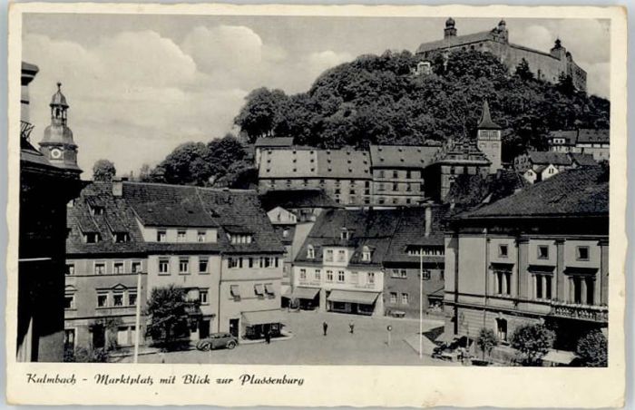 Kulmbach Bayern Marktplatz Plassenburg