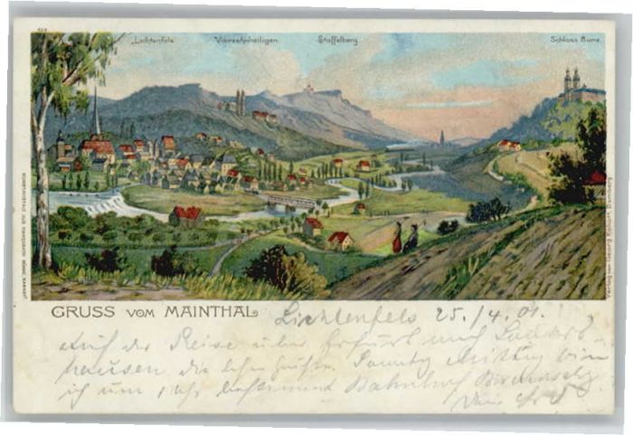 Lichtenfels Bayern Vierzehnheiligen Staffelberg Schloss Ba