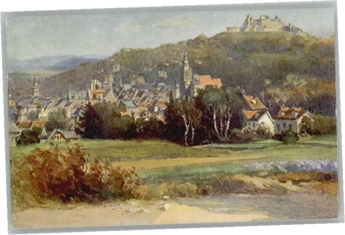 Coburg Bayern Veste Kuenstler O. Wiegk