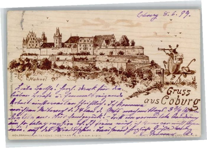 Coburg Veste Künstler C. Hahnel