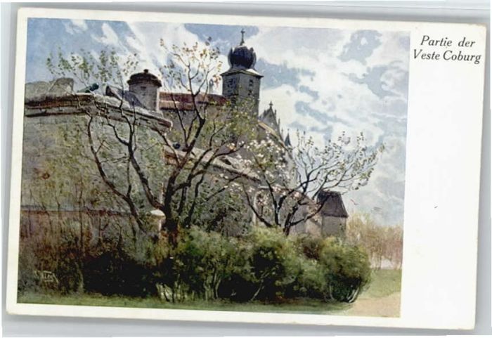 Coburg Bayern Veste Kuenstler O. Wiegk