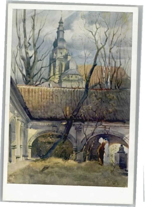 Coburg Bayern Salvatorfriedhof Moritzkirche Kuenstler O. Wiegk