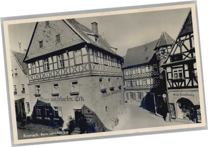 Kronach Oberfranken Kronach Gasthaus zum scharfen Eck