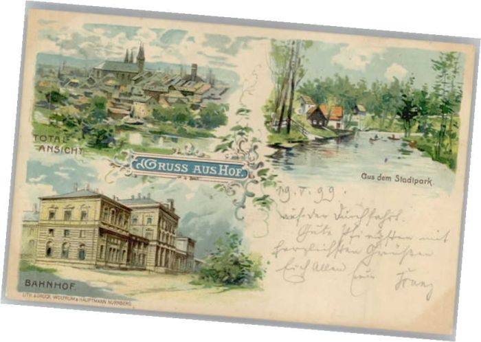 Hof Saale Hof Bahnhof Park