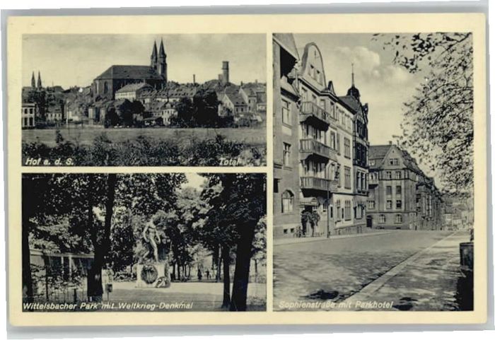 Hof Saale Hof Wittelsbacher Park Sophienstrasse Parkhotel