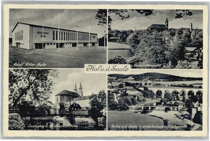 Hof Saale Hof A. H. Halle Saalesteg Michaeliskirc