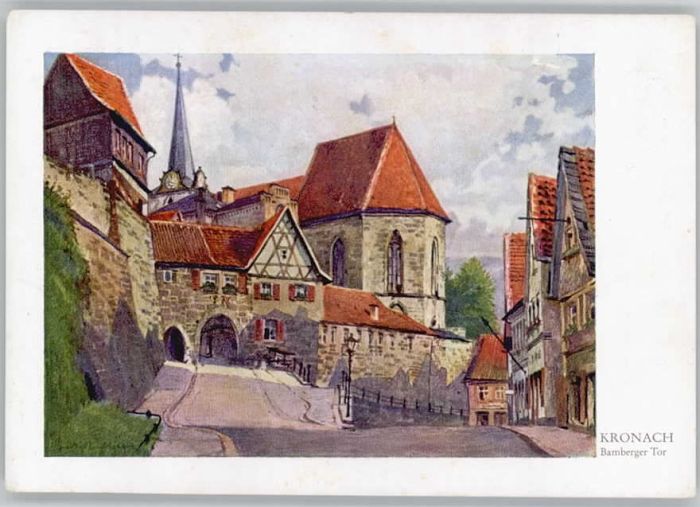Kronach Oberfranken Kronach Bamberger Tor Künstler Gustav L