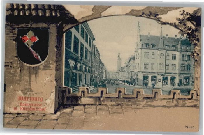 Wuerzburg omstrasse Wappen Kürschnerhof *