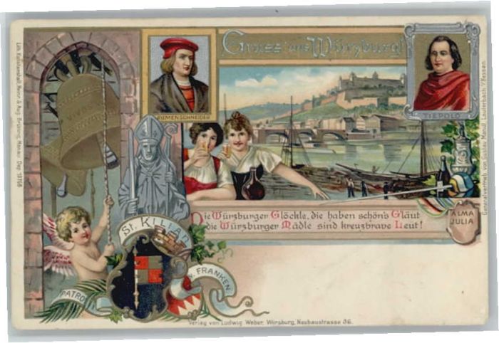 Wuerzburg t. Kilian Riemenschneider Würzburger Gl