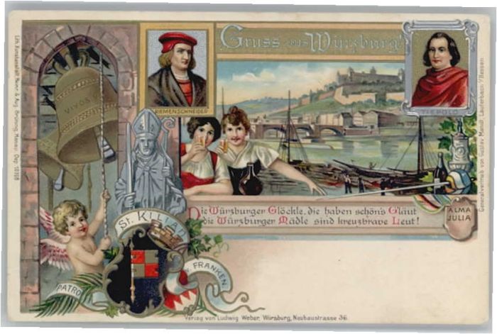 Wuerzburg t. Kilian Riemenschneider Würzburger Gl