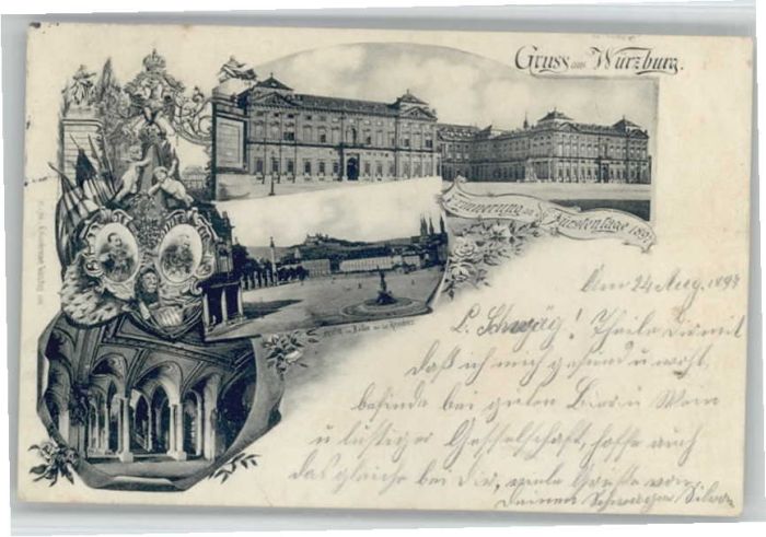 Wuerzburg gl. Residenz Treppenhaus