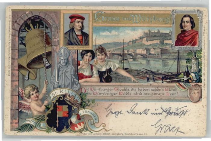 Wuerzburg t. Kilian Riemenschneider Würzburger Gl
