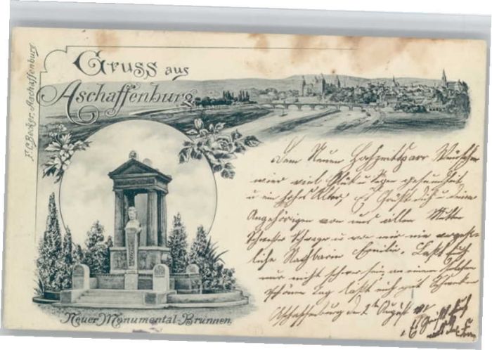 Aschaffenburg Main Aschaffenburg Monumental-Brunnen