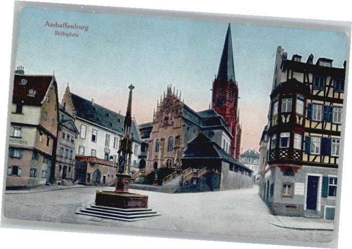 Aschaffenburg Main Aschaffenburg Stiftsplatz