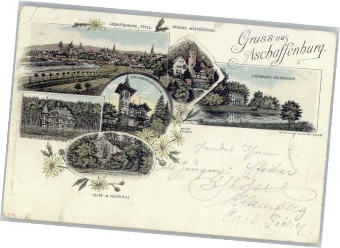 Aschaffenburg Main Aschaffenburg Schloss Mespelbrunn Ruine