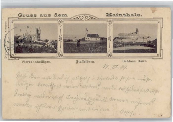 Vierzehnheiligen Staffelberg Schloss Banz