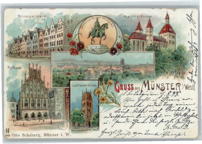 Muenster Westfalen auritz Kirche Liebfrauen Kirche Kaiser