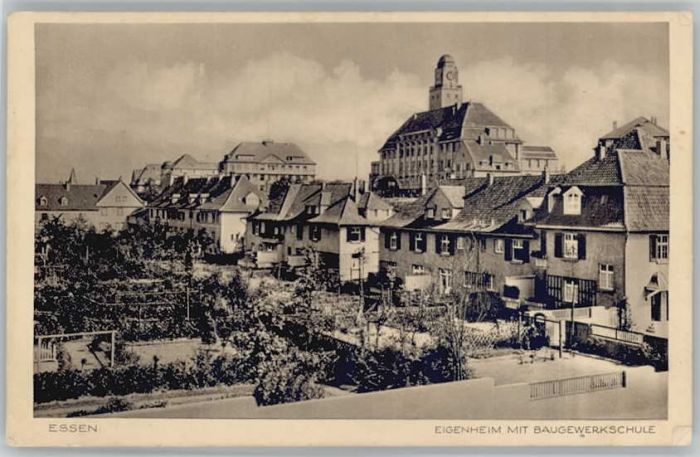 Essen Ruhr Essen Eigenheim Baugewerkschule