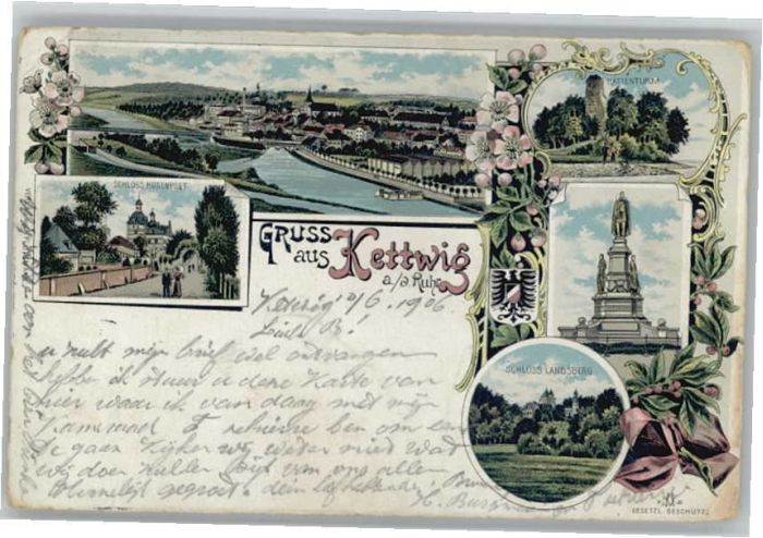 Kettwig Schloss Hugenpoet Schloss Landsberg Kat