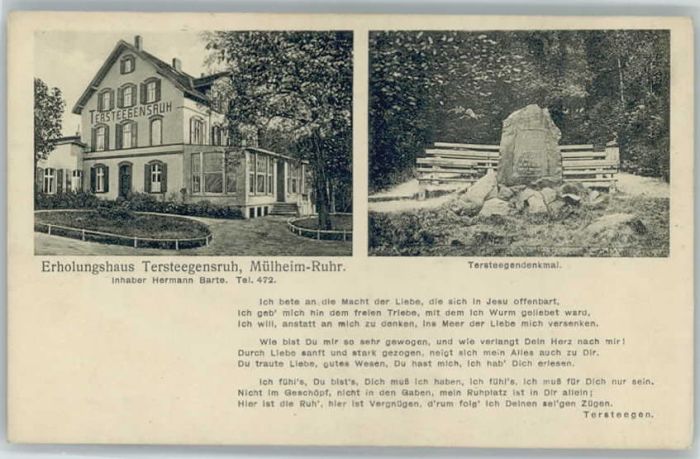 Muelheim Ruhr rholunshaus Tersteegensruh Tersteegende