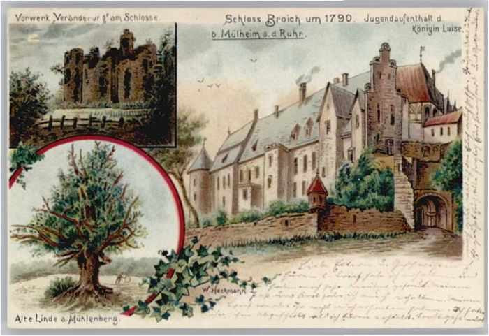 Muelheim Ruhr ünstler W. Heckmann Schloss Broich x