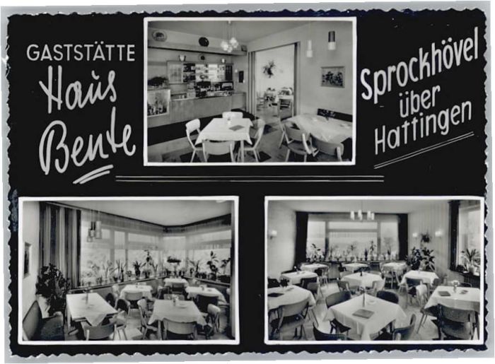 Sprockhoevel aststätte Haus Bente *