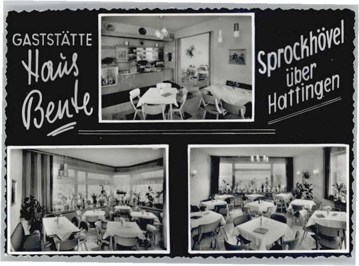 Sprockhoevel aststätte Haus Bente *