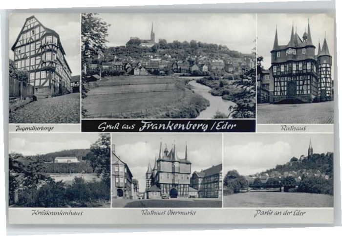Frankenberg Eder Jugendherberge Rathaus Kreiskrankenhaus
