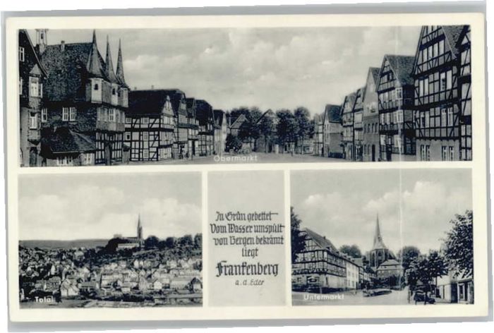 Frankenberg Eder Obermarkt Untermarkt