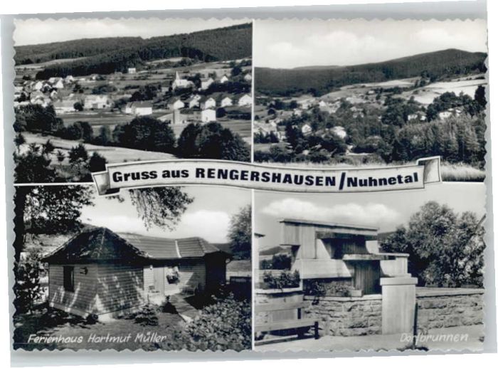 Rengershausen Frankenberg Eder Ferienhaus Hartmut Müller Dorfbrunnen